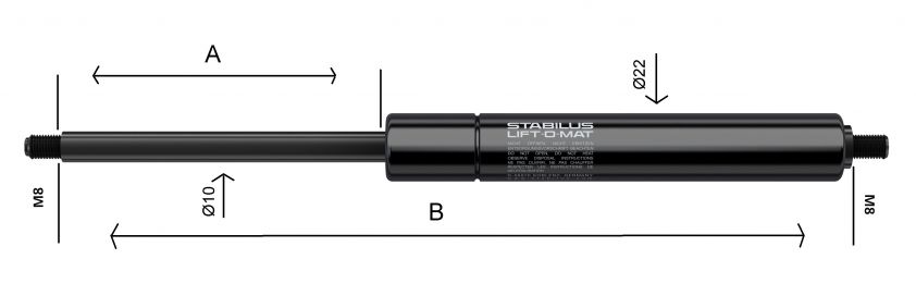 Gasfedern 10x22 - 402760.390 - Gasfedern