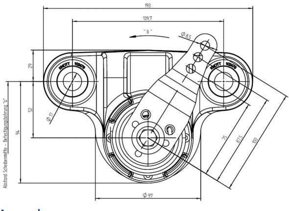 Mechanische Gleitsattelbremse - 102160.04 - Industriebremsen