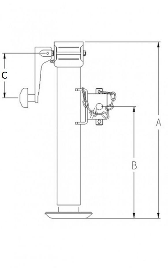 Stützfuß klappbar - 402617.001 - Stützfüße