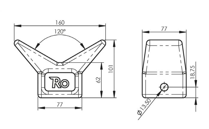 Bugstütze - 402809.009 - Bootstrailer