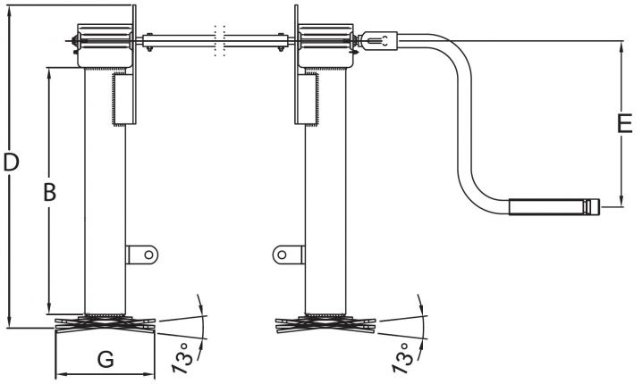 Stützvorrichtung DG2800 - 403527.001 - Stützfüße