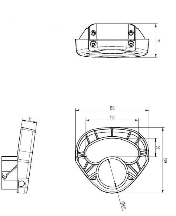 Rangiergriff für Stützrad - 414005.001 - Handgriffe
